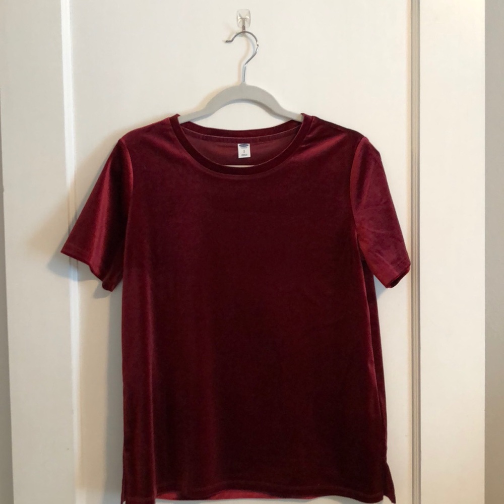 Beautiful Red Velvet Top
